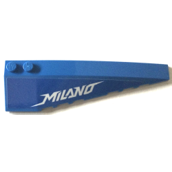Wedge 10 x 3 Right with White 'MILANO' Pattern (Sticker) - Set 76081
