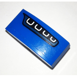 Slope, Curved 2 x 1 x 2/3 with Headlight on Blue Background Pattern Model Left Side (Sticker) - Set 75878 Slope, Curved 2 x 1 x 2/3 with Headlight on Blue Background Pattern Model Left Side (Sticker) - Set 75878