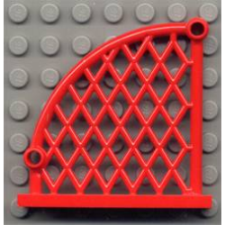 Net, Plastic 6 x 1 x 5 Lattice Curved - Red