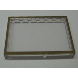 Modulex, Window 1 x 7 x 5 with Brown Border Pattern