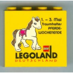 Brick 2 x 4 x 3 with Legoland Deutschland 1.-3. Mai Traumhaftes Pferde-Wochenende Pattern