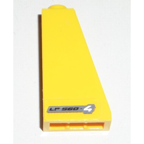 Деталь LEGO 4460pb021R Slope 75 2 x 1 x 3 with 'LP 560-4' Pattern Model Right Side (Sticker) - Set 8169