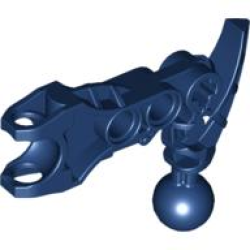 Bionicle Arm Av-Matoran with Ball Joint and Ball Socket - Dark Blue