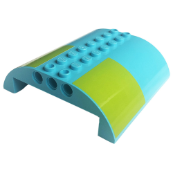 Slope, Curved 8 x 8 x 2 Double with Lime Square Pattern on Both Sides (Stickers) - Set 41256 Slope, Curved 8 x 8 x 2 Double with Lime Square Pattern on Both Sides (Stickers) - Set 41256