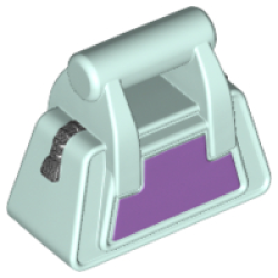 Friends Accessories Handbag with Dark Silver Zipper and Medium Lavender Side Pattern Friends Accessories Handbag with Dark Silver Zipper and Medium Lavender Side Pattern