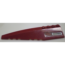 Wedge 12 x 3 Left with Lime Panel and Solid Latch Pattern (Sticker) - Set 7476
