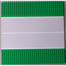 Baseplate, Road 32 x 32 7-Stud Straight with Plain Runway Narrow Pattern Baseplate, Road 32 x 32 7-Stud Straight with Plain Runway Narrow Pattern
