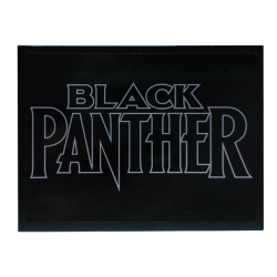 Slope 10 6 x 8 with White Outline 'BLACK PANTHER' Pattern (Sticker) - Set 76215