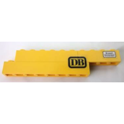 Stickered Assembly 11 x 1 x 2 with 'DB' and 'Brussell Amsterdam' Pattern (Stickers) - Set 7710 - 1 Brick 1 x 4, 1 Brick 1 x 6, 1 Brick 1 x 8