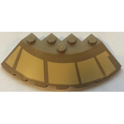 Brick, Round Corner 6 x 6 with Slope 33 Edge, Facet Cutout with Tan Starhopper Markings Pattern Model Right Side (Sticker) - Set 75024 Brick, Round Corner 6 x 6 with Slope 33 Edge, Facet Cutout with Tan Starhopper Markings Pattern Model Right Side (Sticker) - Set 75024