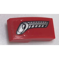 Slope, Curved 2 x 1 x 2/3 with Silver Headlight and Vents Pattern Model Right Side (Sticker) - Set 75899 Slope, Curved 2 x 1 x 2/3 with Silver Headlight and Vents Pattern Model Right Side (Sticker) - Set 75899