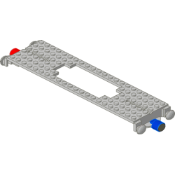 Train Base 6 x 22 Cutout with Top Slots and Magnets