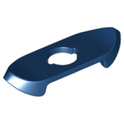 Minifigure Armor Shoulder Pads with Pointed Ends - Dark Blue