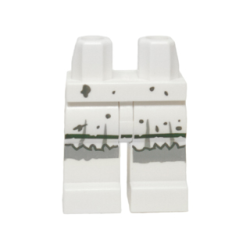 Hips and Legs with Short Pleated Skirt with Mud Splotches, Gray Skin and White Boots on Front and Sides Pattern Hips and Legs with Short Pleated Skirt with Mud Splotches, Gray Skin and White Boots on Front and Sides Pattern