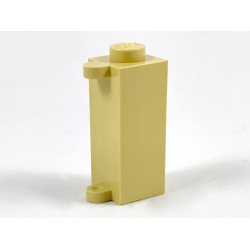 Brick, Modified 1 x 1 x 2 with Shutter Holder - Tan
