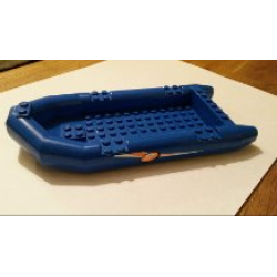 Boat, Rubber Raft, Large with White '17' in Orange Circle Pattern on Both Sides (Stickers) - Set 60005 Boat, Rubber Raft, Large with White '17' in Orange Circle Pattern on Both Sides (Stickers) - Set 60005