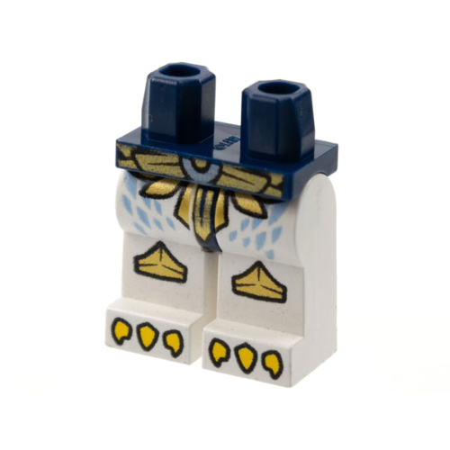 Деталь LEGO 970c01pb15 Hips and White Legs with Gold Belt and Knee Covers and Yellow Talons Pattern