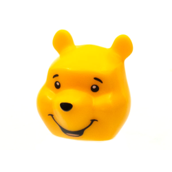 Minifigure, Head, Modified Bear with Black Eyebrows, Eyes, Nose, and Smile Pattern Minifigure, Head, Modified Bear with Black Eyebrows, Eyes, Nose, and Smile Pattern