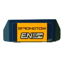 Vehicle, Spoiler with Bar Handle with 'STRONGTOW' and 'ENgyne' Logo on Bright Light Orange Background Pattern (Sticker) - Set 60218 Vehicle, Spoiler with Bar Handle with 'STRONGTOW' and 'ENgyne' Logo on Bright Light Orange Background Pattern (Sticker) - Set 60218