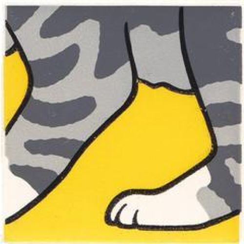 Деталь LEGO 2756pb251 Duplo, Tile 2 x 2 x 1 with Cat Mosaic Picture 17 Pattern