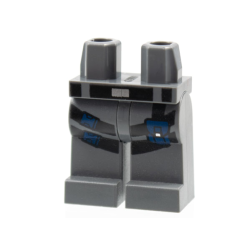 Hips and Legs with Black Belt and Straps with Dark Blue Clips and Pouch Pattern