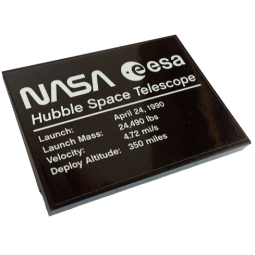 Деталь LEGO 4515pb082 Slope 10 6 x 8 with NASA Hubble Space Telescope Pattern (Sticker) - Set 10283