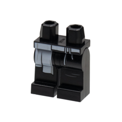 Hips and Legs with White Sash, Laces on Left, Coattail on Right, Light Bluish Gray Wrinkles Pattern Hips and Legs with White Sash, Laces on Left, Coattail on Right, Light Bluish Gray Wrinkles Pattern