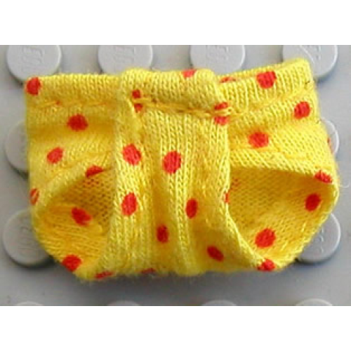 Деталь LEGO 22200 Scala, Clothes Baby Pants with Red Dots Pattern