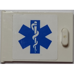 Container, Cupboard 2 x 3 x 2 Door with EMT Star of Life to Left of Handle Pattern (Sticker) - Set 7902