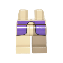 Hips and 1 Dark Tan Left Leg, 1 Tan Right Leg with Long Dark Purple Vest Pattern Hips and 1 Dark Tan Left Leg, 1 Tan Right Leg with Long Dark Purple Vest Pattern