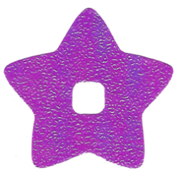 Clikits, Icon Accent Foil Star 4 3/4 x 4 3/4 with Textured Iridescent Surface - Light Purple Clikits, Icon Accent Foil Star 4 3/4 x 4 3/4 with Textured Iridescent Surface - Light Purple