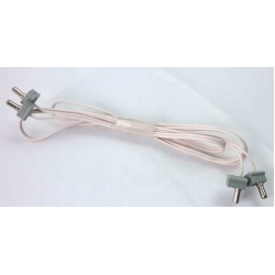 Electric, Wire 12V / 4.5V with 2 Leads, 96 Studs Long with 4 Light Gray Electric, Connector, 1-Way Male Squared (x466c96 / 765c01)