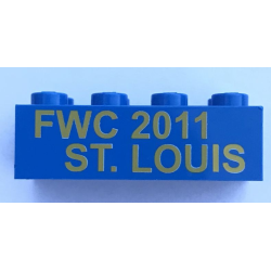 Brick 2 x 4 with 'FWC 2011 ST. LOUIS' Pattern Brick 2 x 4 with 'FWC 2011 ST. LOUIS' Pattern