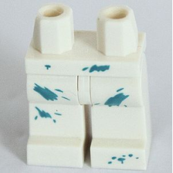 Hips and Legs with Paint Spots Medium Azure Pattern Hips and Legs with Paint Spots Medium Azure Pattern