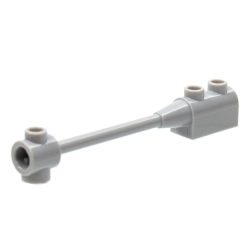 Bar 1 x 8 with Brick 1 x 2 Curved Top End (Axle Holder Inside Small End) - Light Bluish Gray