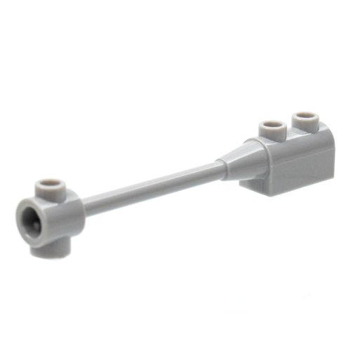 Деталь LEGO 30359b Bar 1 x 8 with Brick 1 x 2 Curved Top End (Axle Holder Inside Small End) - Light Bluish Gray
