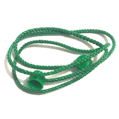 Деталь LEGO x127c40pb01 String with End Studs (40L Overall) with (Same Color) Studs Pattern - Green