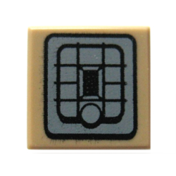Tile 1 x 1 with Black and Dark Bluish Gray SW Rebel Alliance Jet Pack Pattern Tile 1 x 1 with Black and Dark Bluish Gray SW Rebel Alliance Jet Pack Pattern