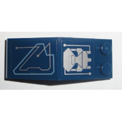 Windscreen 5 x 2 x 1 2/3 with Computer Pattern Model Right Side (Sticker) - Set 7703