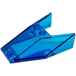 Windscreen 6 x 4 x 1 1/3 with Bottom Tabs and Hollow Studs - Trans-Dark Blue Windscreen 6 x 4 x 1 1/3 with Bottom Tabs and Hollow Studs - Trans-Dark Blue