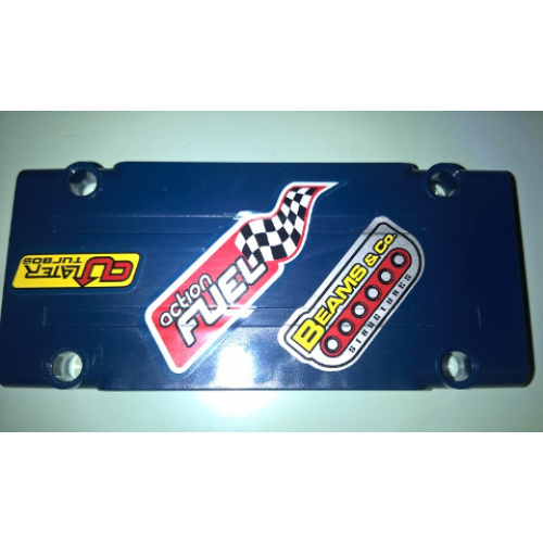 Деталь LEGO 64782pb021R Technic, Panel Plate 5 x 11 x 1 with 'C U LATER TURBOS', 'action FUEL' and 'BEAMS & Co. STRUCTURES' Pattern Model Right Side (Stickers) - Set 41999