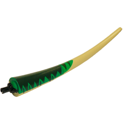 Dinosaur Tail Baryonyx with Pin and Dark Green Stripes on Green Background Pattern Dinosaur Tail Baryonyx with Pin and Dark Green Stripes on Green Background Pattern