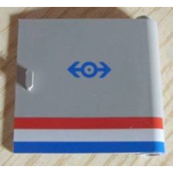 Door 1 x 5 x 4 Right with Red/White/Blue Stripe and Train Logo Pattern Door 1 x 5 x 4 Right with Red/White/Blue Stripe and Train Logo Pattern