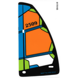 Plastic Triangle 10 x 19 Sail with Black '2509' Pattern