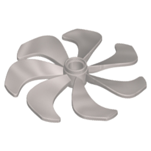 Деталь LEGO 87751 Propeller 7 Blade 6 Diameter - Pearl Light Gray