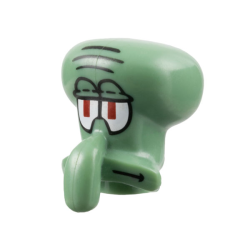 Minifigure, Head, Modified Squidward Pattern