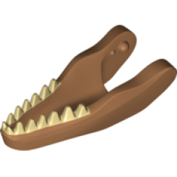 Dinosaur Jaw Lower Carnotaurus with Tan Teeth Pattern Dinosaur Jaw Lower Carnotaurus with Tan Teeth Pattern