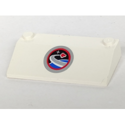 Slope 33 3 x 6 without Inner Walls with Space Center Logo Pattern (Sticker) - Set 3366 Slope 33 3 x 6 without Inner Walls with Space Center Logo Pattern (Sticker) - Set 3366