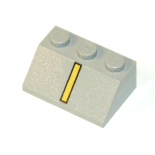 Деталь LEGO 3038pb02 Slope 45 2 x 3 with Black and Yellow Vertical Stripe Pattern