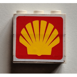 Stickered Assembly 3 x 1 x 2 1/3 with Shell Logo Pattern (Sticker) - Set 6394 - 2 Brick 1 x 3, 1 Plate 1 x 3 Stickered Assembly 3 x 1 x 2 1/3 with Shell Logo Pattern (Sticker) - Set 6394 - 2 Brick 1 x 3, 1 Plate 1 x 3